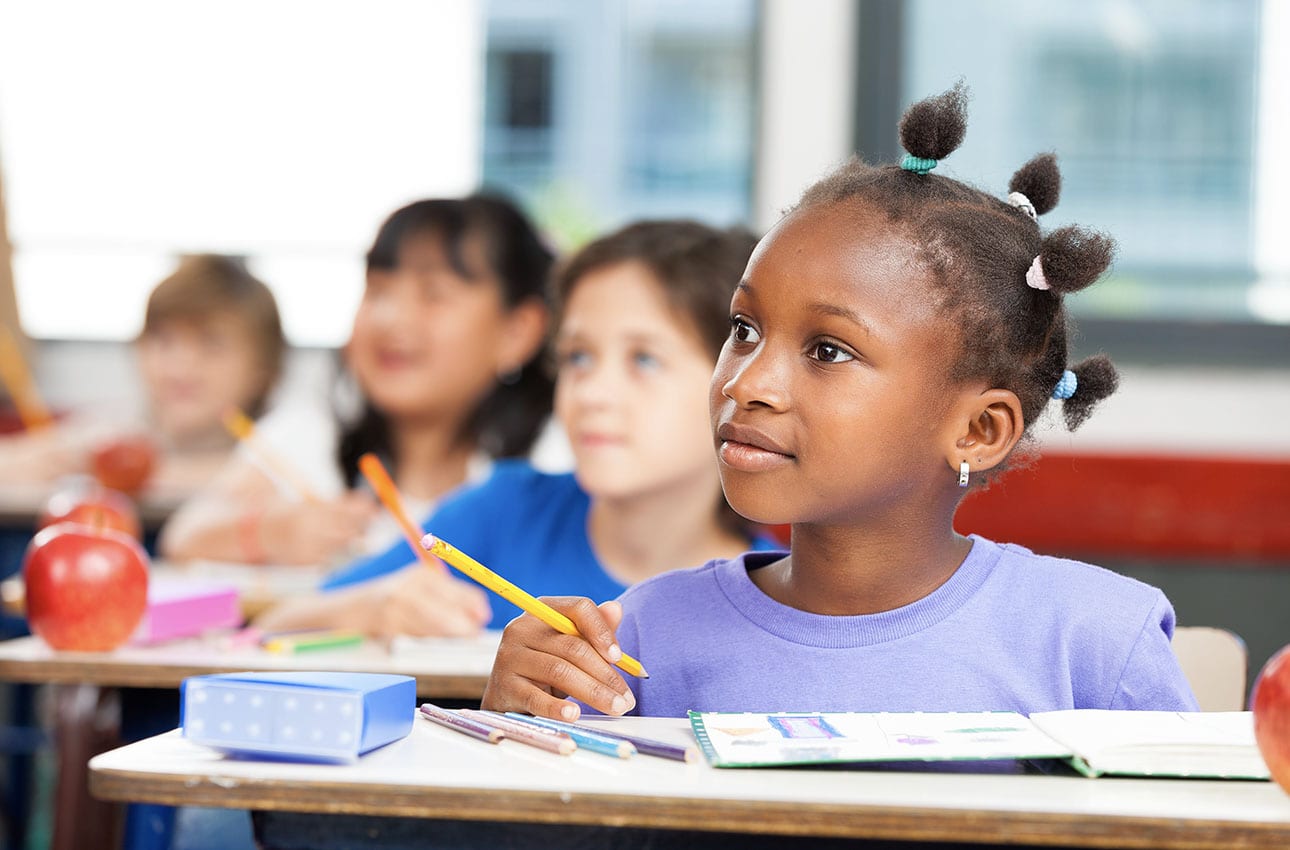 Students in a classroom