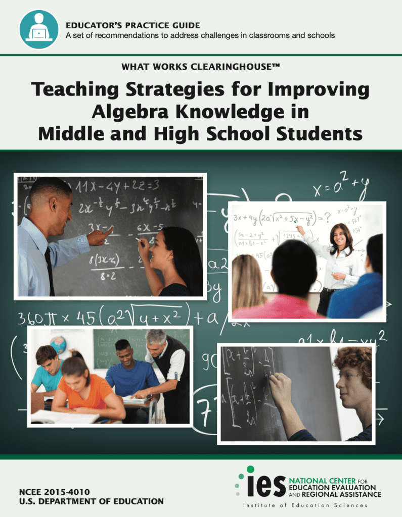 Cover of resource featuring classroom instruction