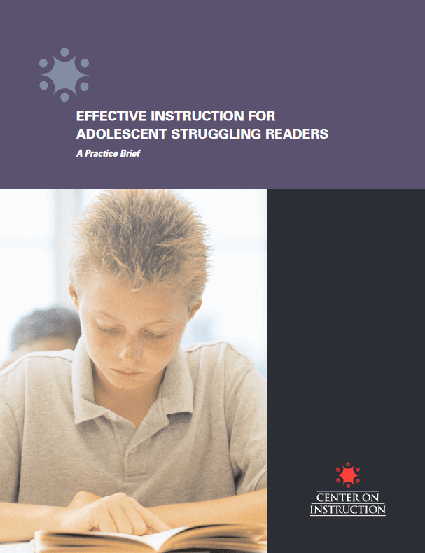 Cover of resource with photo of adolescent boy reading