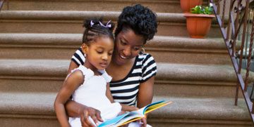 Resource cover picture - reading to a child
