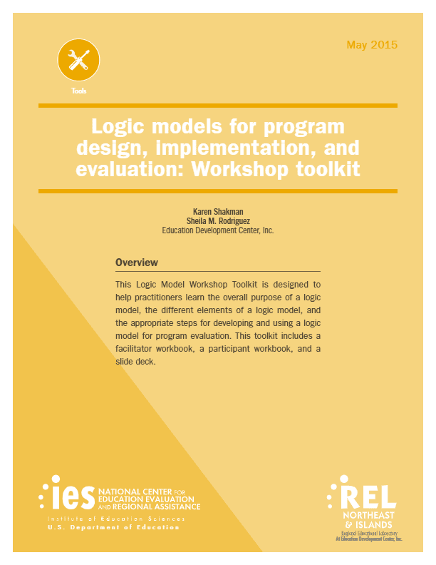 Logic models for program design, implementation, and evaluation: Workshop toolkit